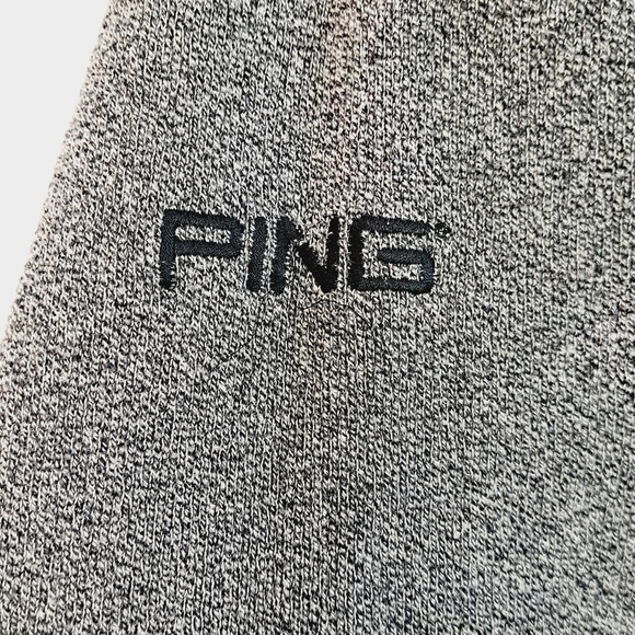 PING Golf‎ Gray and Black V Neck Fleece Lined Pop Over Sweater Size XL - Picture 4 of 8